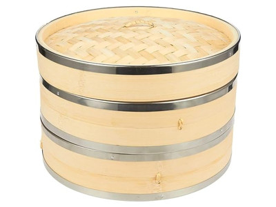 Panier vapeur à 2 niveaux renforcé