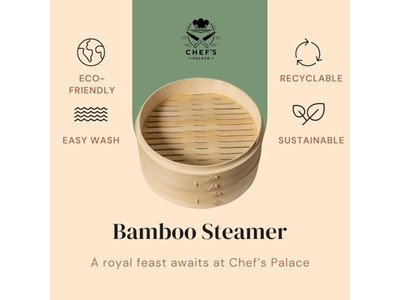 Panier vapeur naturel à 2 niveaux pour dumplings