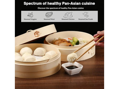 Cuiseurs vapeur en aluminium pour la cuisson Panier vapeur en bambou