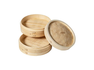 Panier vapeur en bambou chinois pour cuisiner des dim sum