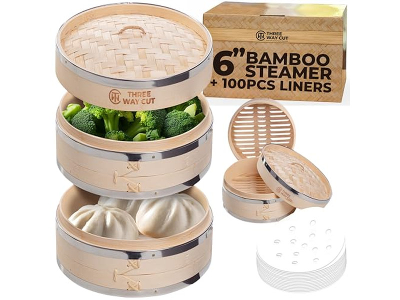 Panier vapeur pour fruits de mer et dim sum
