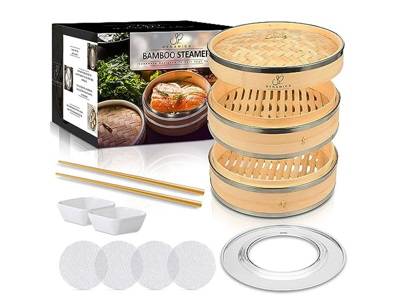 Conteneur vapeur - Panier vapeur en bambou