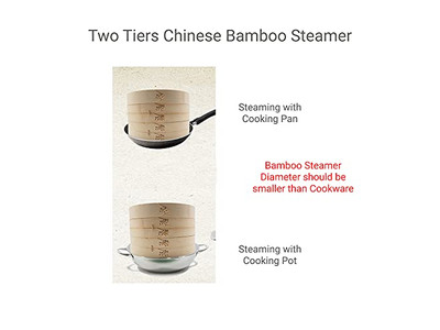 Ustensiles de cuisine à vapeur pour aliments Panier vapeur en bambou