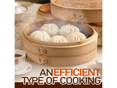 Panier vapeur en bambou pour dim sum 10